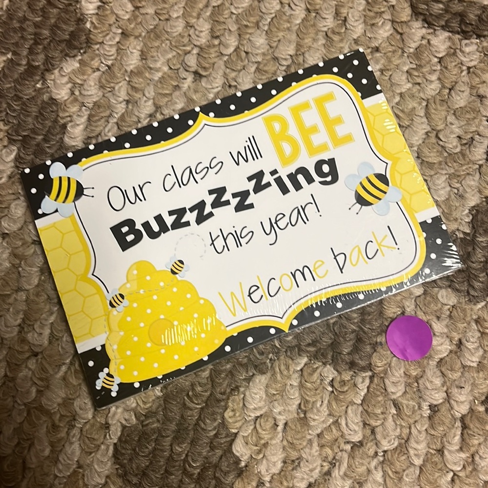 5for$10 Our class will be buzzing this year welcome back 30pc welcome back cards